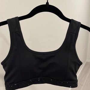 Black Sparkle Sports Bra